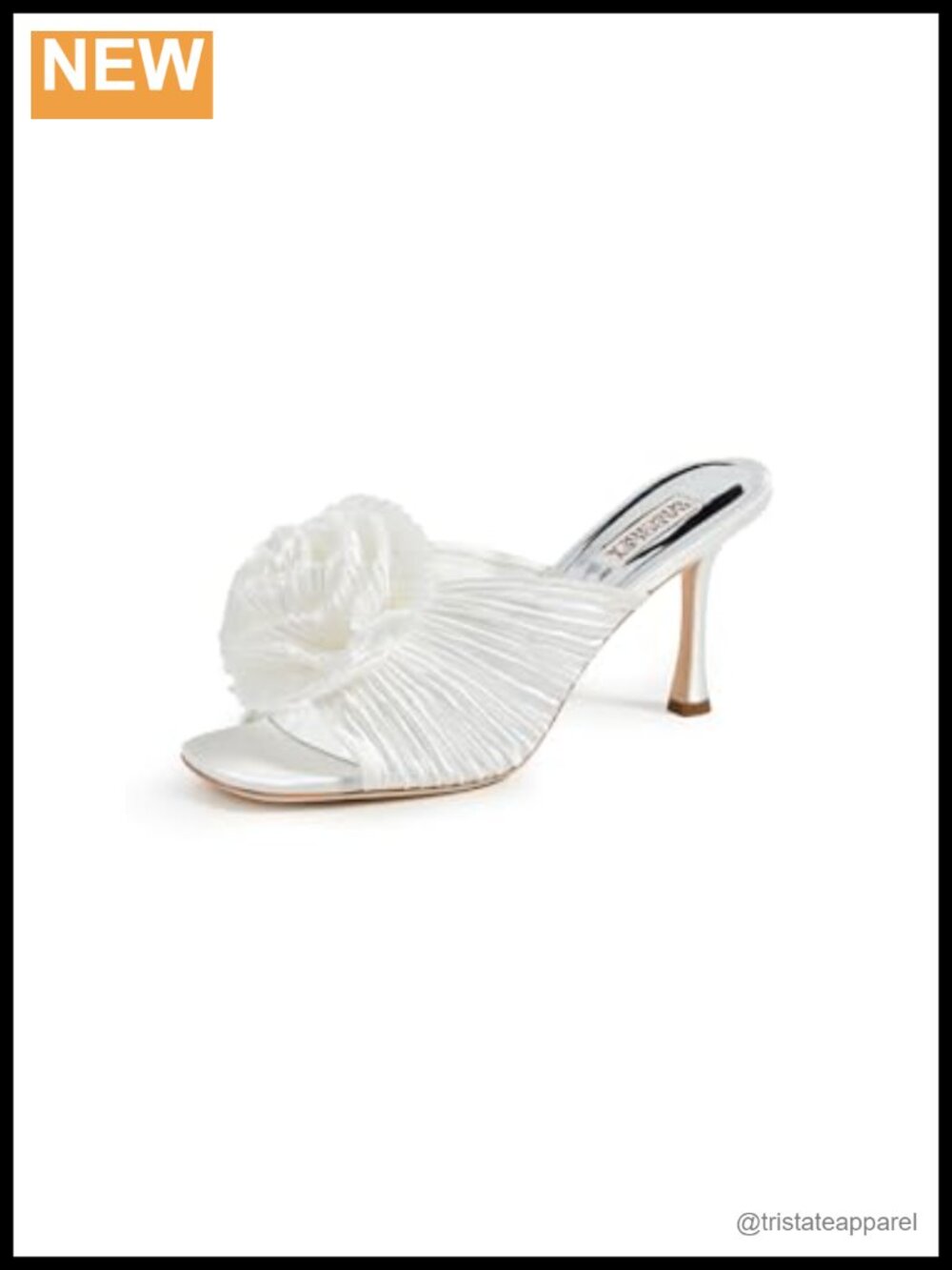Silk Slingback Stiletto Heel Square Toe Heeled Sandal Wedding Evening